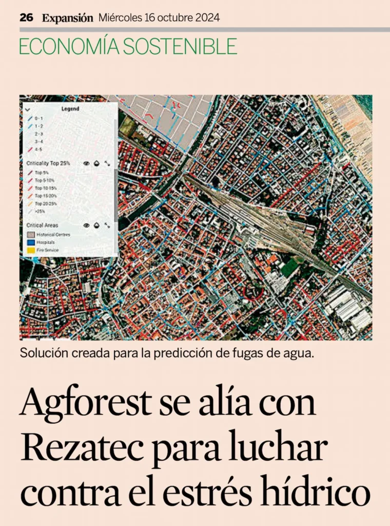 Agforest allies with Rezatec to fight against water stress – Expansion