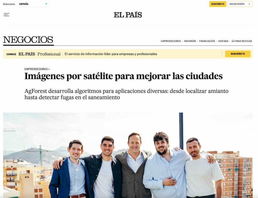 Satellite imagery to improve cities – El País
